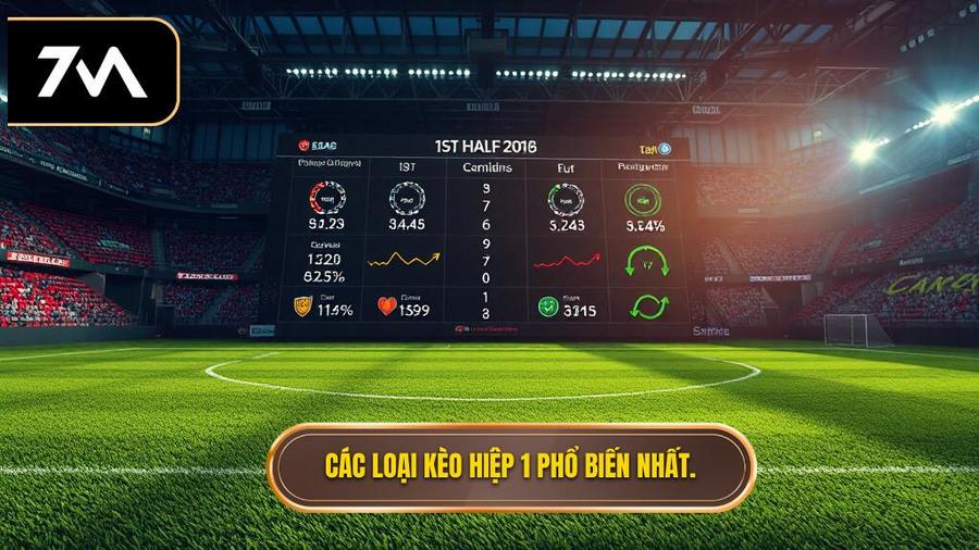 Phân tích các loại kèo hiệp 1 phổ biến hiện nay