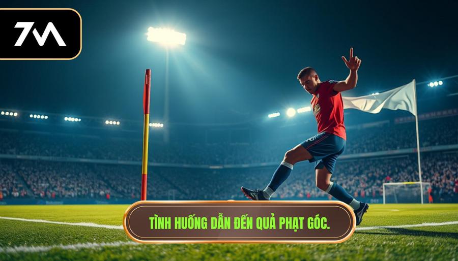 1. Tình huống dẫn đến quả phạt góc.