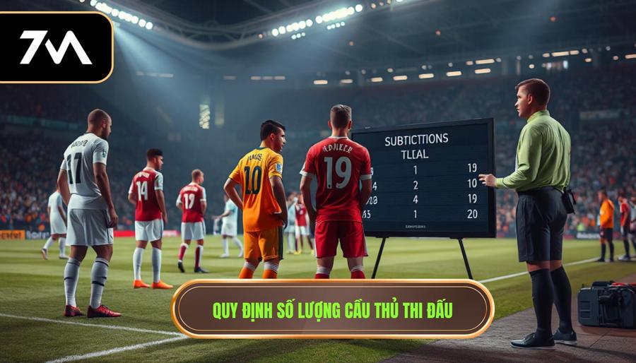 2. Quy định số lượng cầu thủ thi đấu